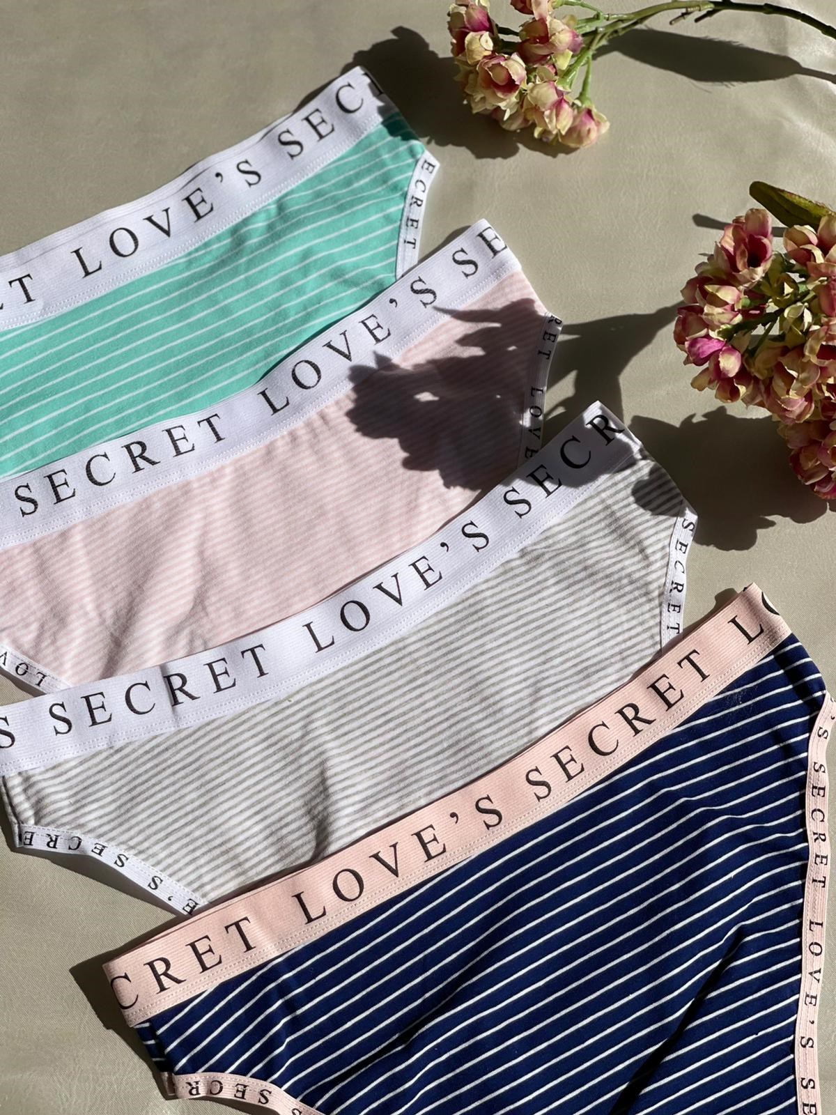 Love Secret Çizgili Kadın 4'lü Külot
