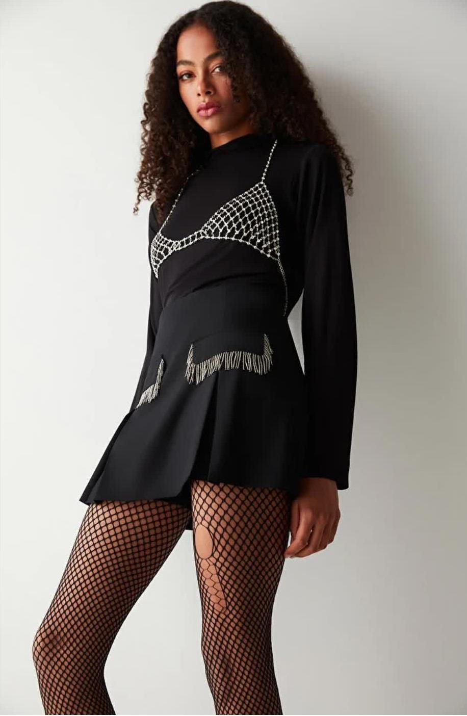 Penti Torn Fishnet Siyah Külotlu Çorap