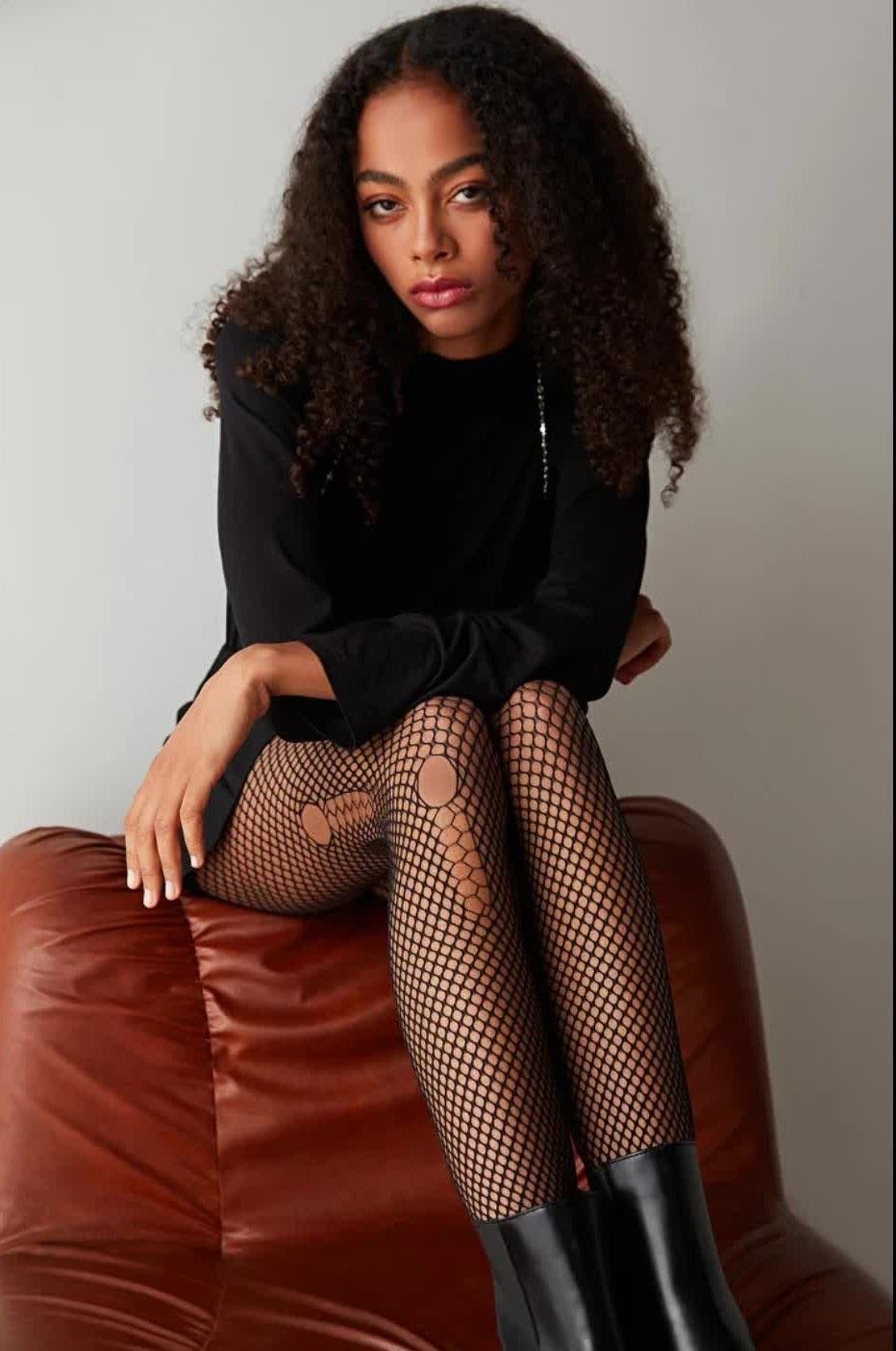 Penti Torn Fishnet Siyah Külotlu Çorap