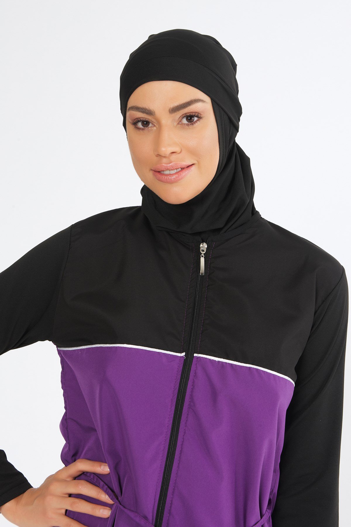 W1107 Cansoy Taytlı Tesettür MOR