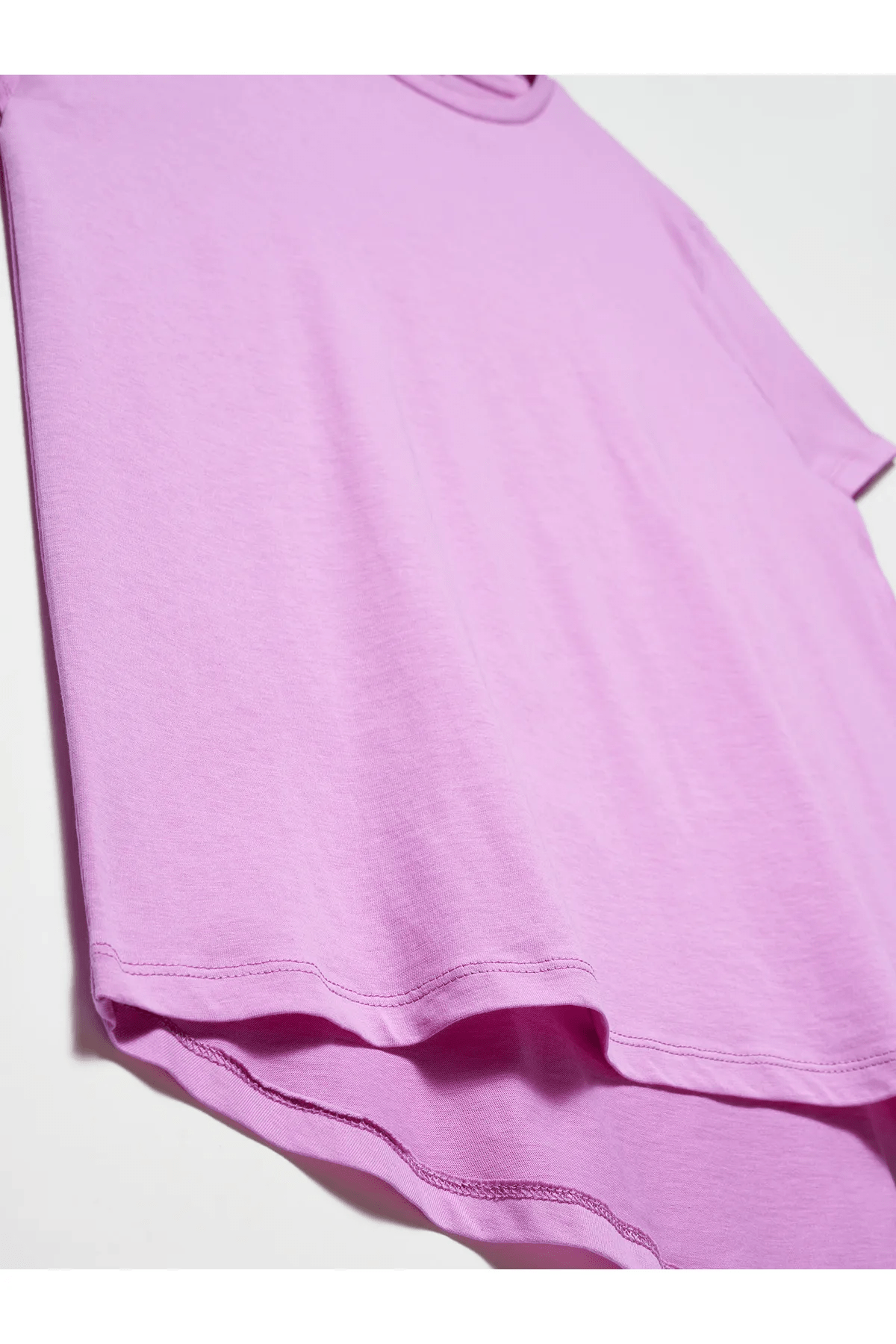 Dilvin Lila Bisiklet Yaka Basic Kadın T-Shirt 3471KADIN T-SHIRT