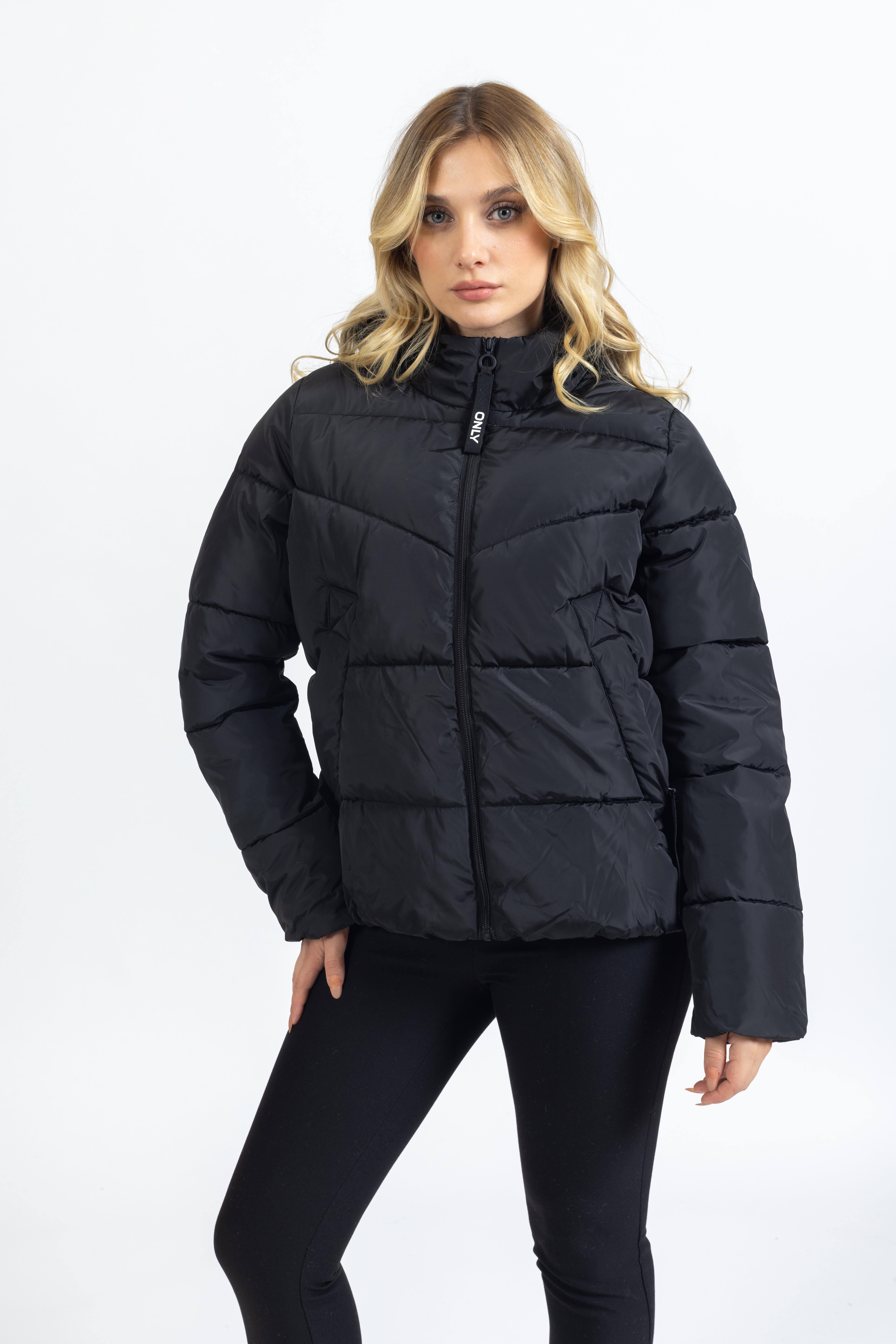 only kadın siyah mont 15205638 KADIN MONT