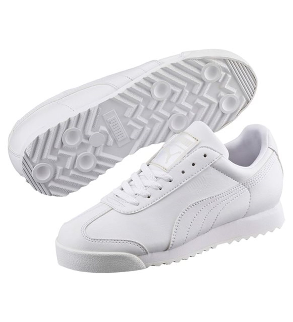 PUMA 354259141 Roma Basic Jr white-light gray AYAKKABI17YSPR4259141-0Puma