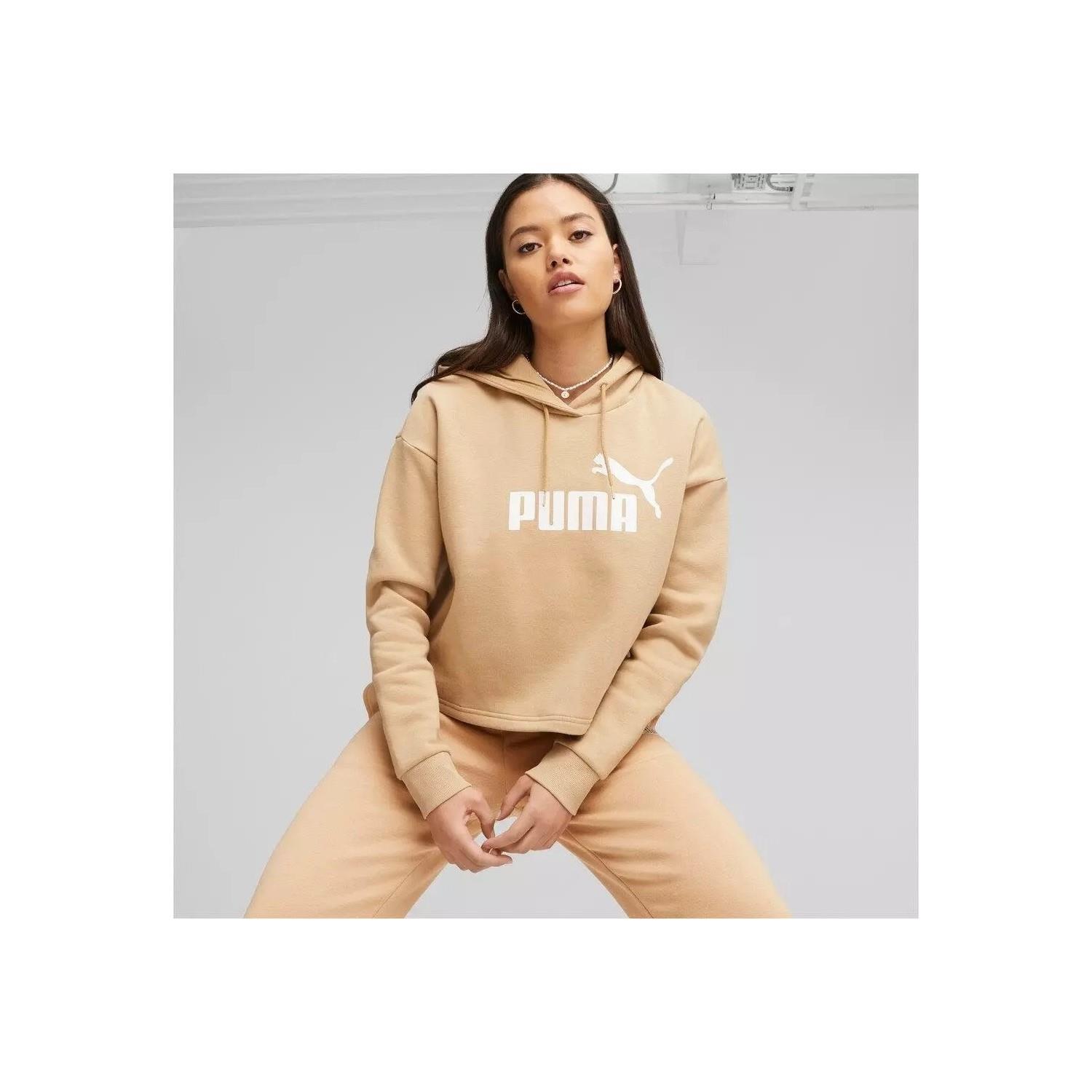 puma ess cropped logo hoodie 586869TEKSTİL