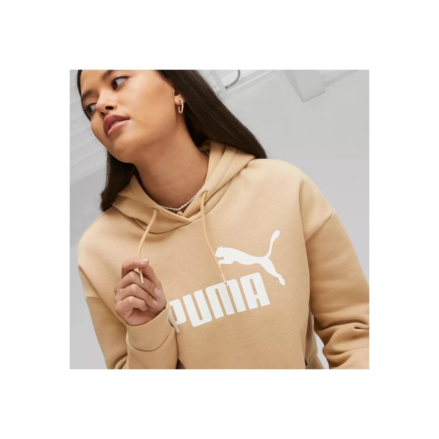 puma ess cropped logo hoodie 586869TEKSTİL