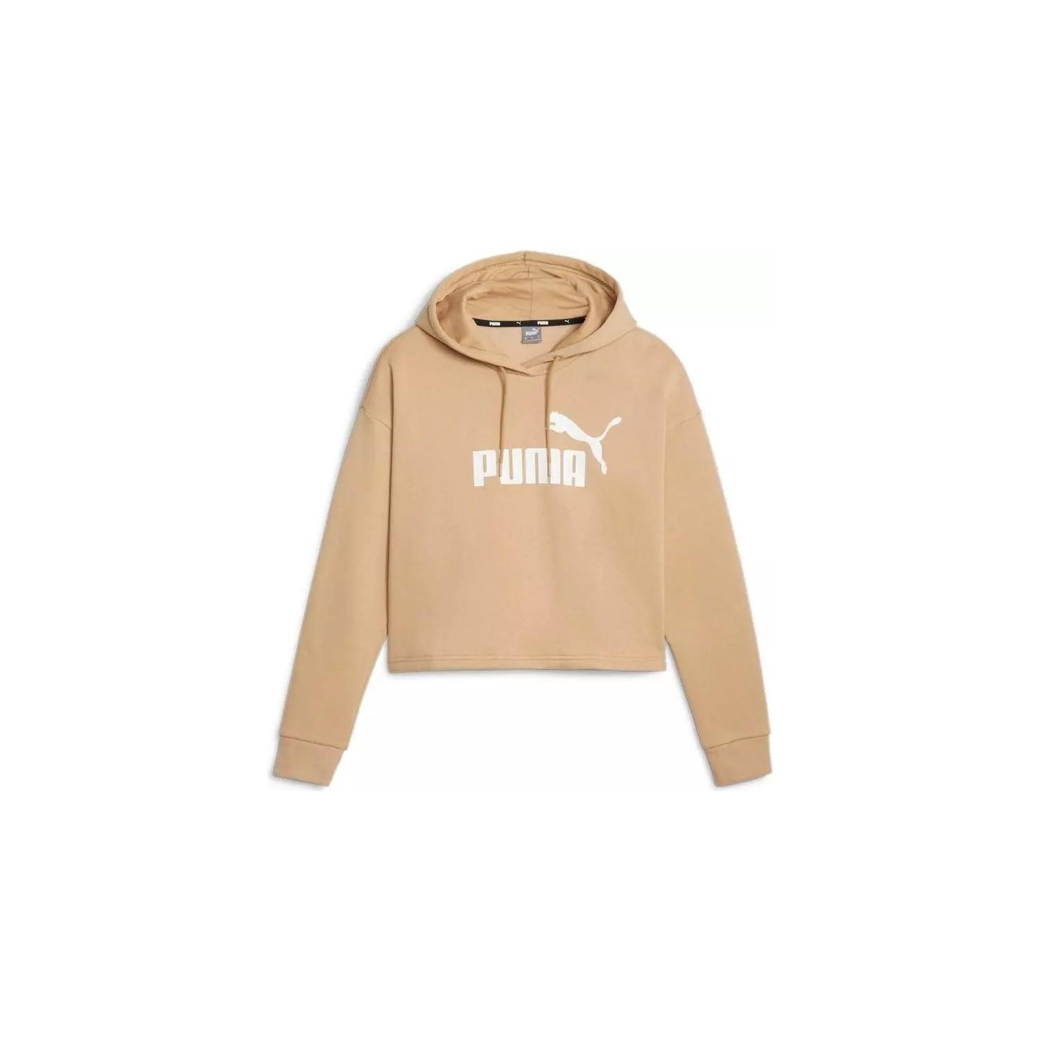 puma ess cropped logo hoodie 586869TEKSTİL