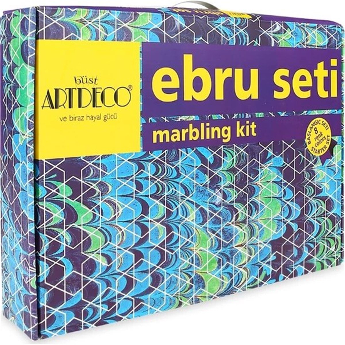 Artdeco Ebru Başlangıç Seti 8 Renk 15 ParçaEbru Ürünleri & SetlerARTDECO