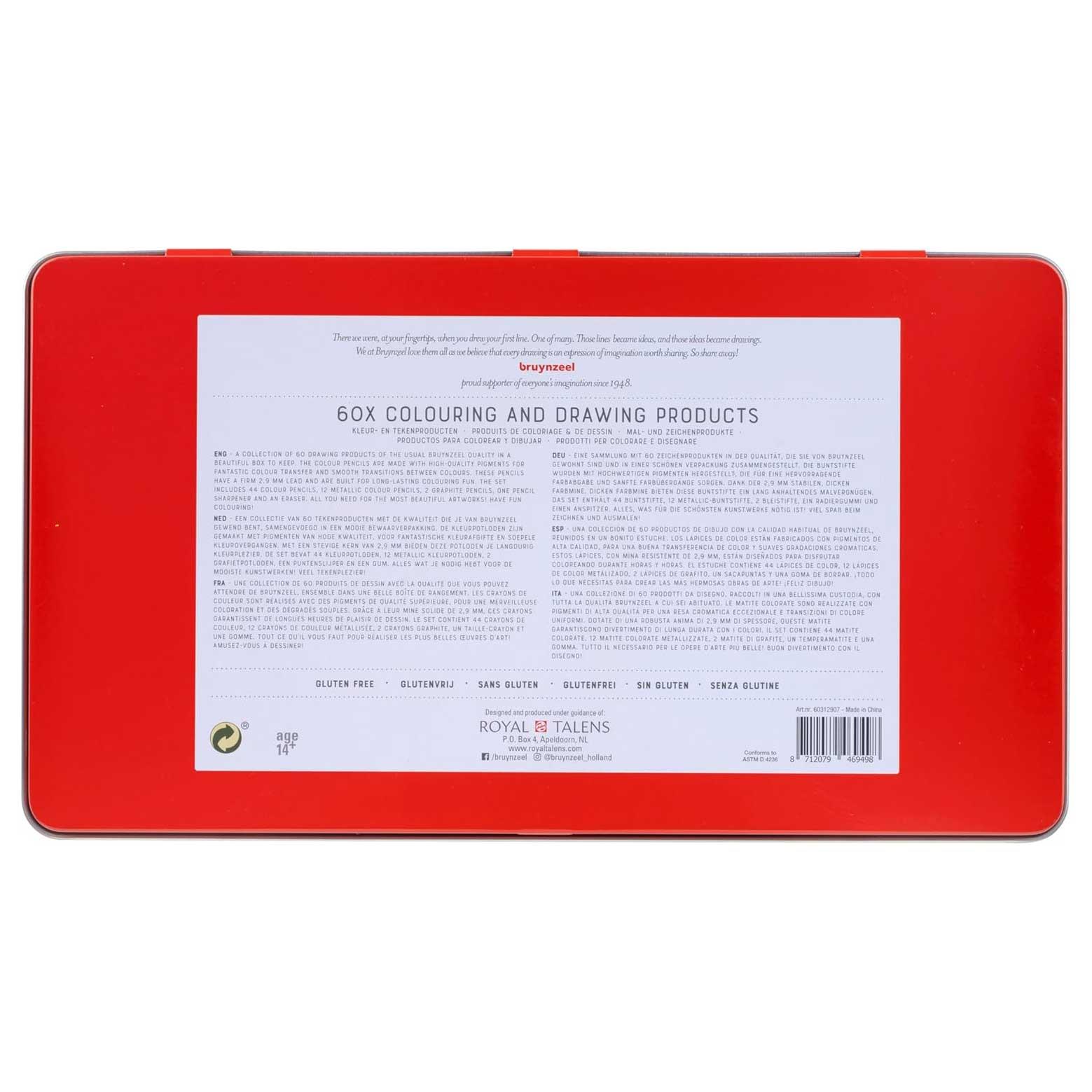 Bruynzeel Colouring & Drawing Set Creative Artists 60'lıBruynzeel Colouring & Drawing Set Creative Artists 60'lıKuru Boya SetleriBruynzeel