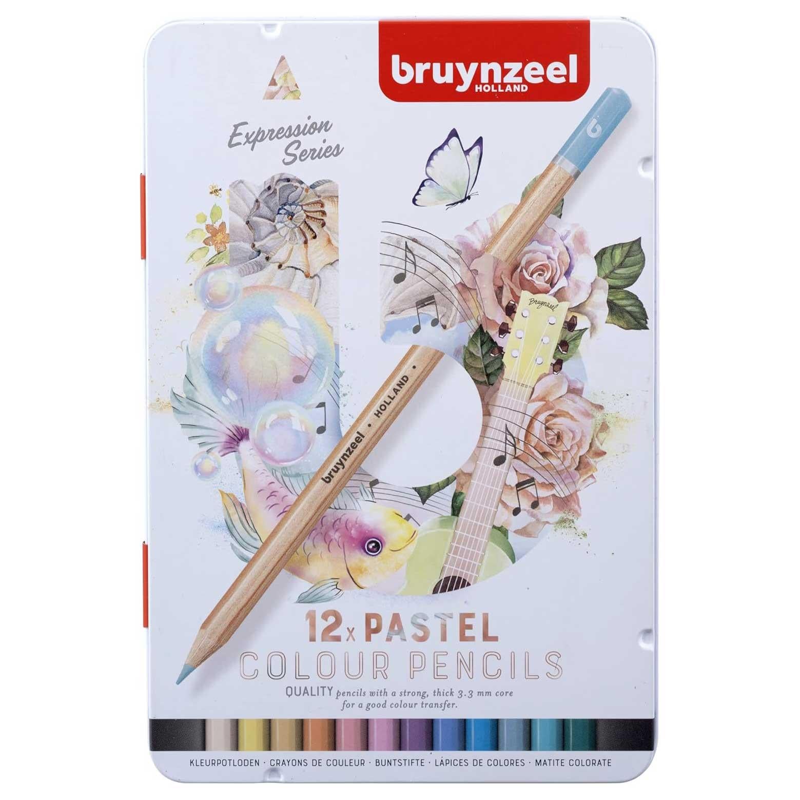 Bruynzeel Expression Colour Kuru Boya Kalemi 12 Renk Pastel TonlarBruynzeel Expression Colour Kuru Boya Kalemi 12 Renk Pastel TonlarKuru Boya SetleriBruynzeel