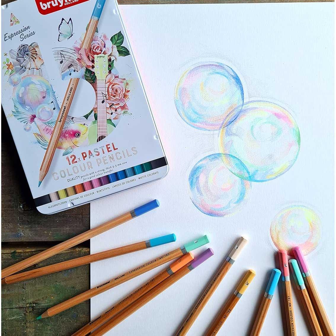 Bruynzeel Expression Colour Kuru Boya Kalemi 12 Renk Pastel TonlarBruynzeel Expression Colour Kuru Boya Kalemi 12 Renk Pastel TonlarKuru Boya SetleriBruynzeel