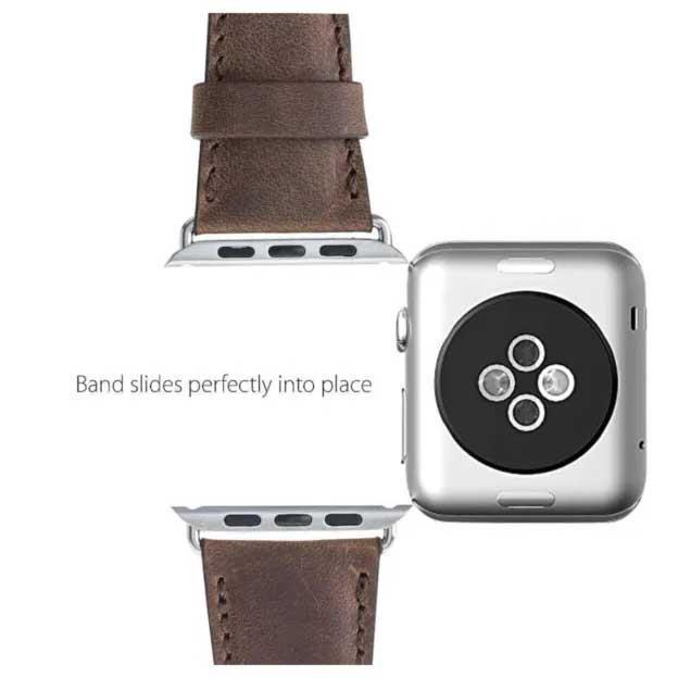 Burkley Apple Watch Deri Kordon 42 ve 44 mm Uyumlu SiyahBurkley Apple Watch Deri Kordon 42 ve 44 mm Uyumlu SiyahBurkley Saat KordonlarıBurkley