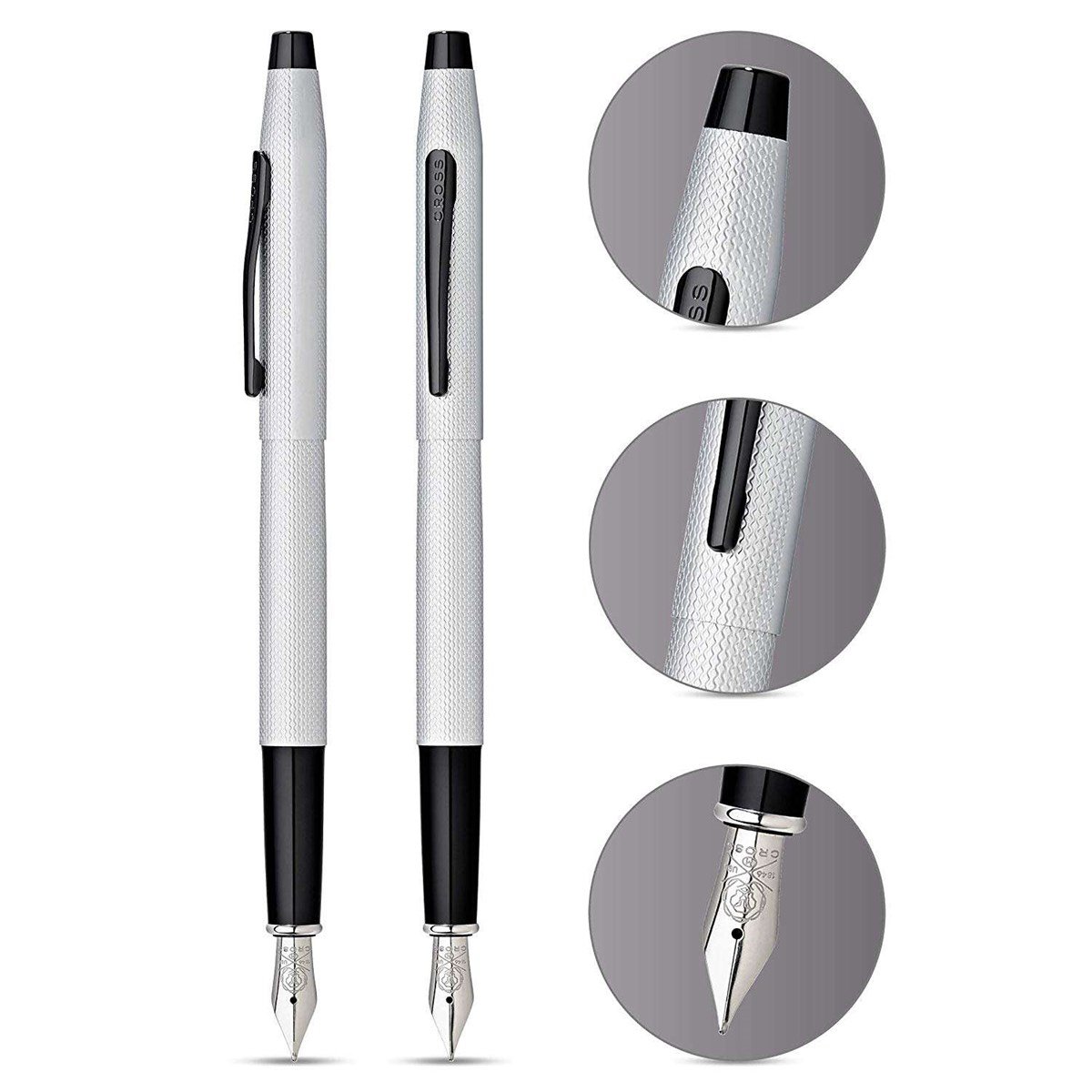 Cross Classic Century Desenli Krom Dolma Kalem M AT0086-124MS