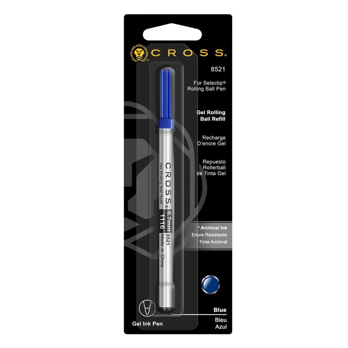 Cross Roller Kalem Yedeği Mavi 8521