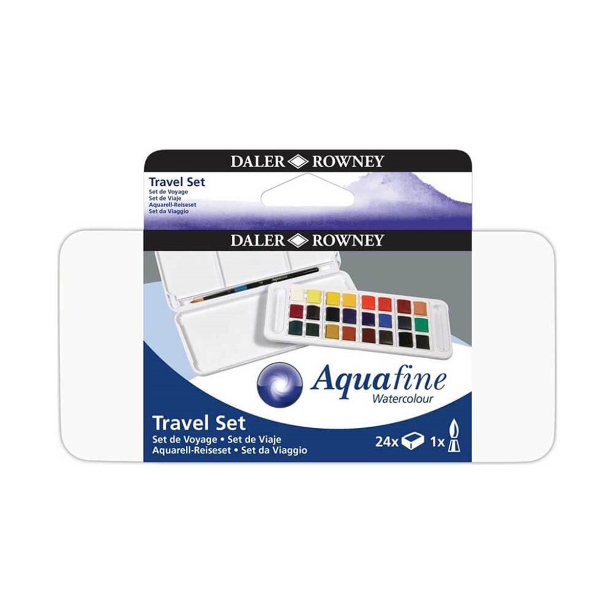 Daler Rowney Aquafine Travel Set 24'lüSulu Boya SetleriDaler Rowney