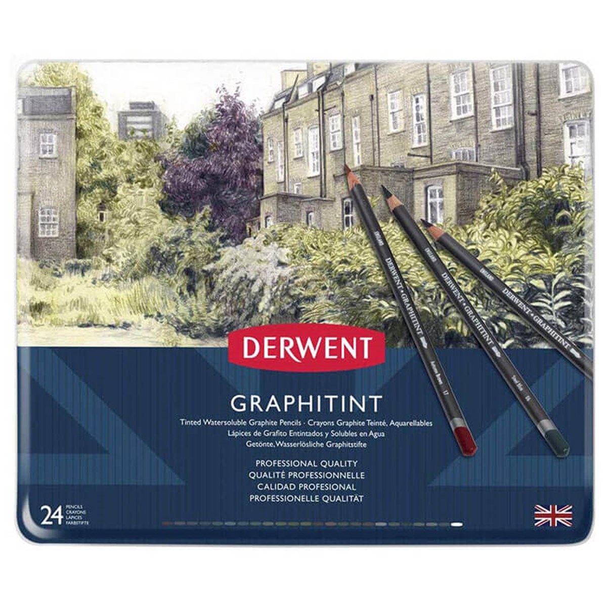 Derwent Graphitint 24'lü Teneke KutuDerwent Graphitint 24'lü Teneke KutuTeknik Çizim ve Grafik KalemleriDerwent