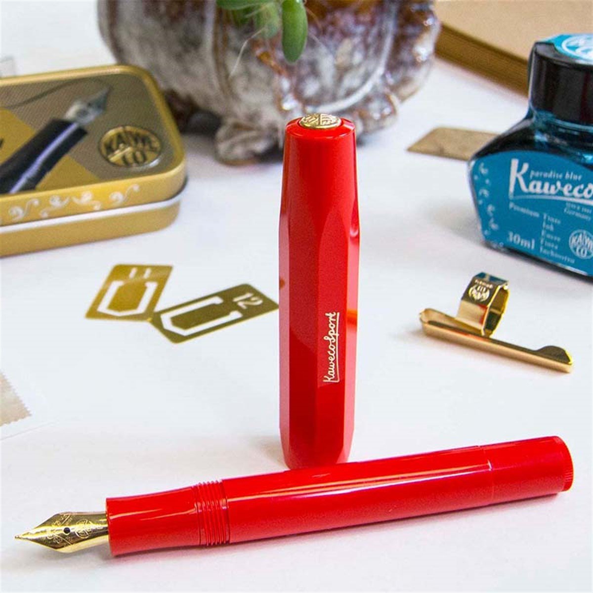 KAWECO10001147Klasik Sport Dolma Kalem Kırmızı M Uç
