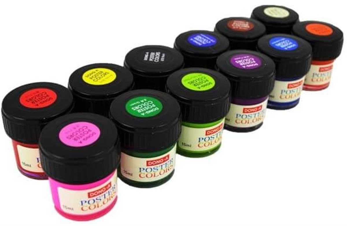 Dong-A Poster Colors Guaj Boya 15 ml 12 RenkDong-A Poster Colors Guaj Boya 15 ml 12 RenkGuaj BoyaDONG-A