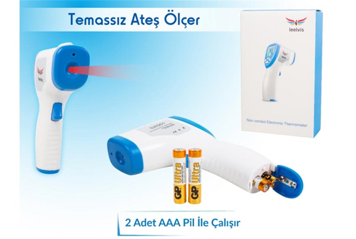 LeelvisGXG01Leelvis Dijital Tıbbi Temassız Ateş Ölçer Termometre GXG01