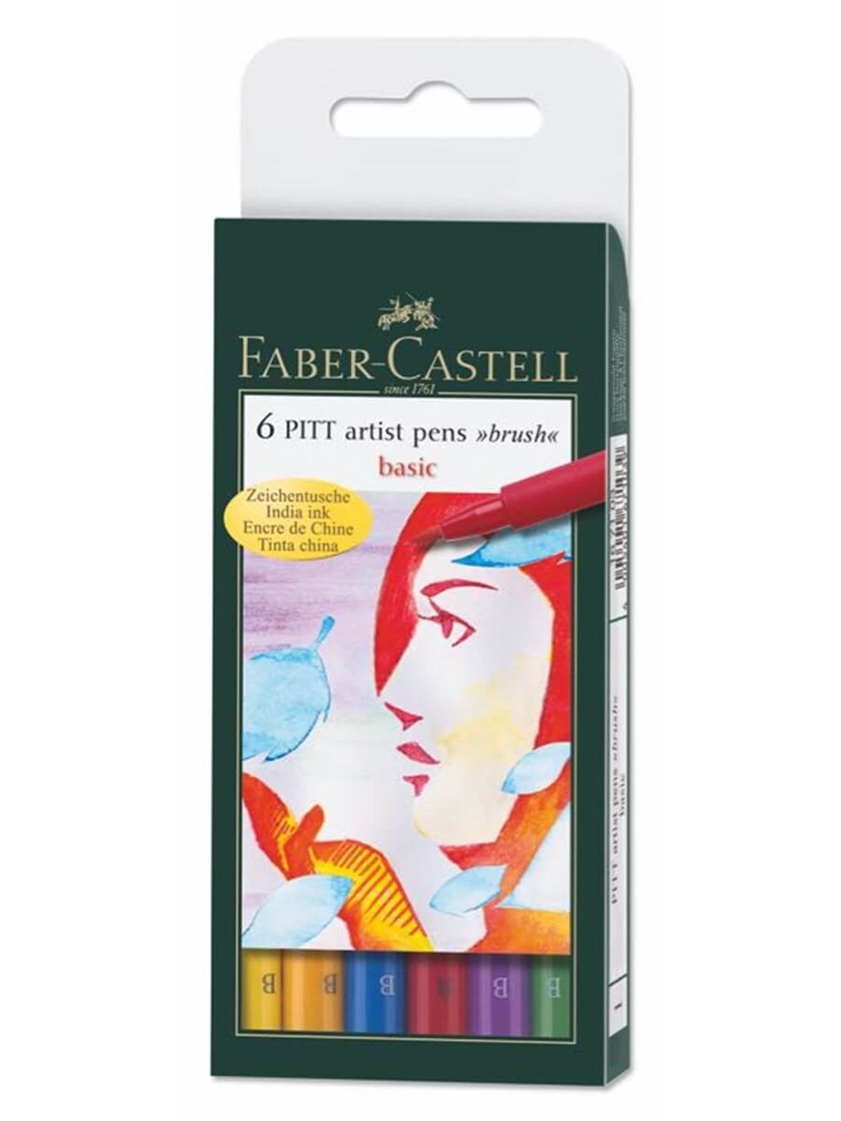 Faber Castell Pitt Çizim Kalemi Fırça Uç Ana Renkler 6 LıFaber Castell Pitt Çizim Kalemi Fırça Uç Ana Renkler 6 LıMarker KalemFaber-Castell