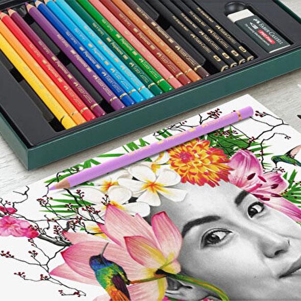 Faber Castell Polychromos & Pitt Graphite Matt Parlak ve Canlı Renkler 23'lü Kuru Boya Kalem Hediye SetiFaber Castell Polychromos & Pitt Graphite Matt Parlak ve Canlı Renkler 23'lü Kuru Boya Kalem Hediye SetiKuru Boya SetleriFaber-Castell