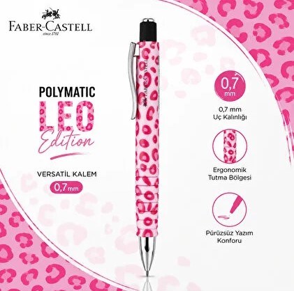Faber Castell Polymatic Leo Versatil Kalem 0.7mmFaber Castell Polymatic Leo Versatil Kalem 0.7mmVersatil Kalem (Okul)Faber-Castell