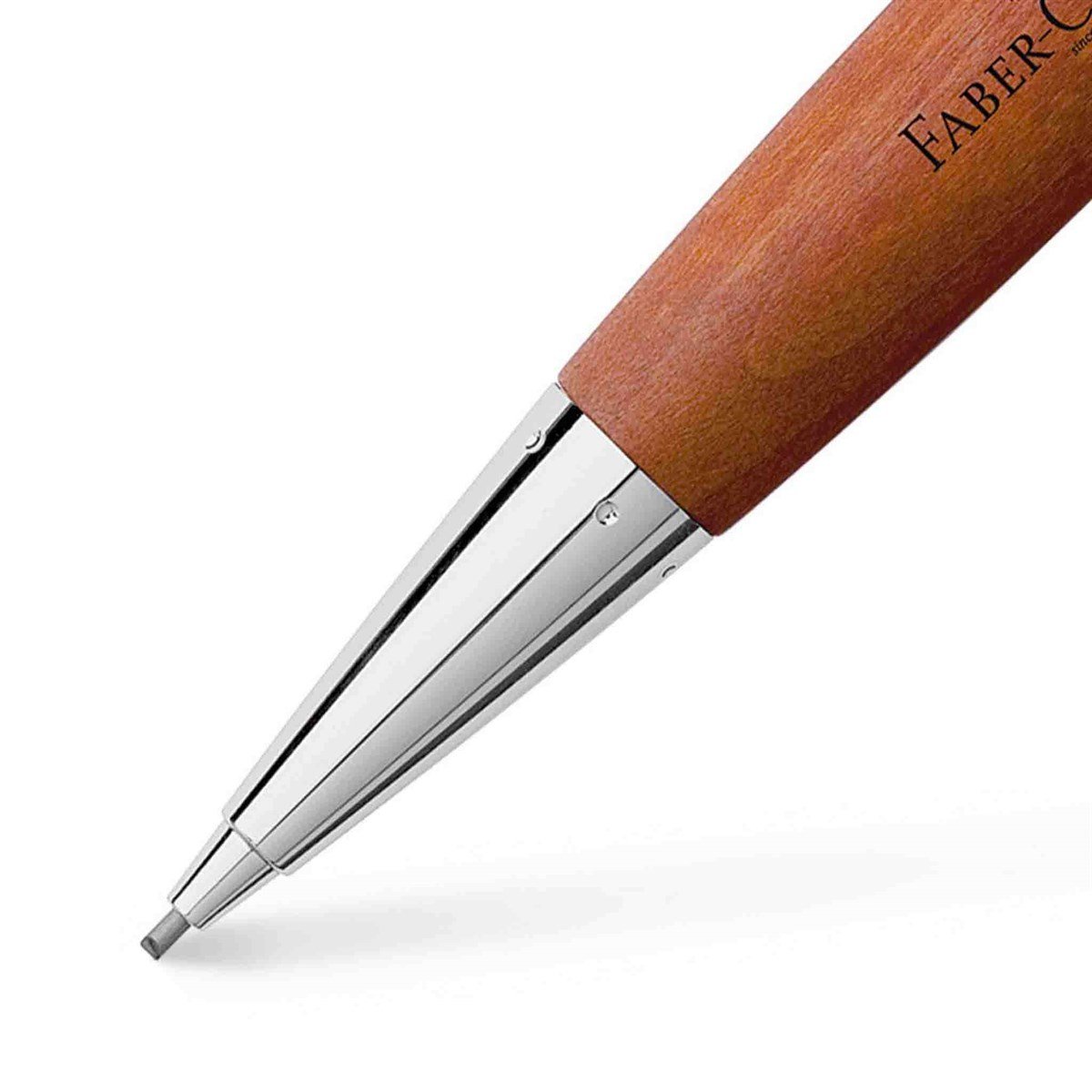 Faber-Castell Versatil Kalem E-Motion Krom/Ahşap Kahverengi 138382