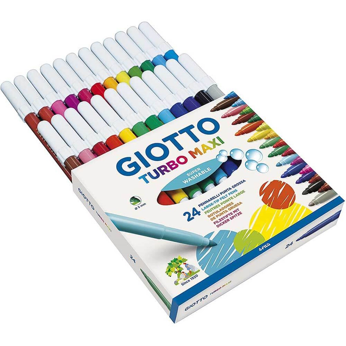 Giotto Turbo Maxi Keçeli Kalem 24'Lü Kutu 455000Giotto Turbo Maxi Keçeli Kalem 24'Lü Kutu 455000Marker KalemGIOTTO