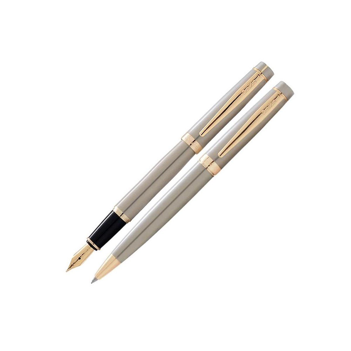 Scrikss38 DK+TKScrikss 38 Dolma Kalem ve Tükenmez Kalem Kalem Seti Saten Altın