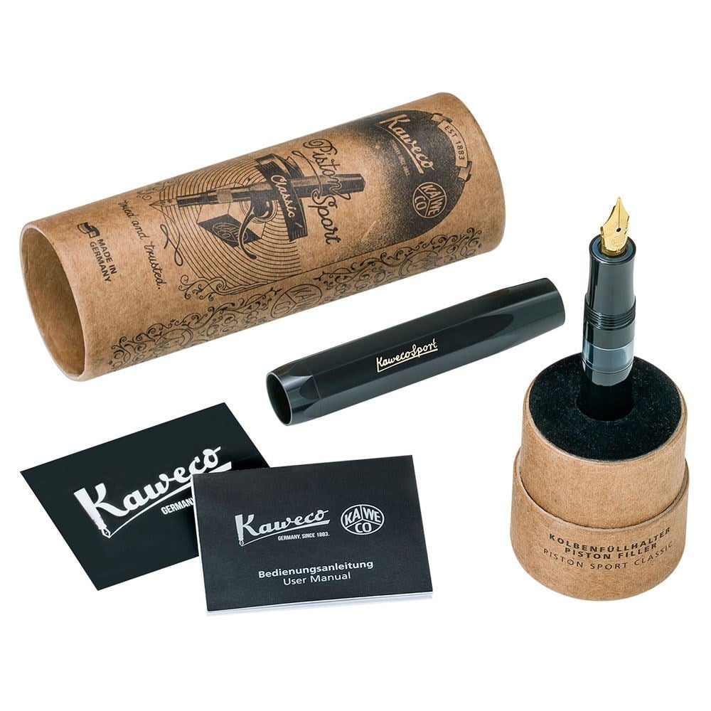 Kaweco Piston Sport Classic Dolma Kalem F Uç Black Gold 11000335Kaweco Piston Sport Classic Dolma Kalem F Uç Black Gold 11000335Dolma KalemKAWECO