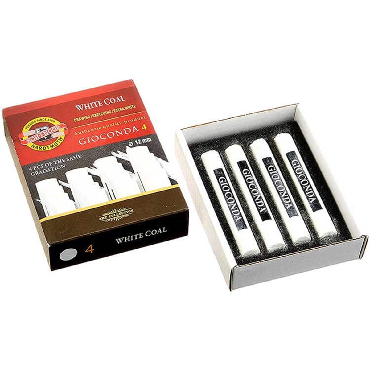 Koh-i Noor Gioconda Soft Kömür Füzen 4'lü Beyaz 8692-2FüzenKoh-i Noor