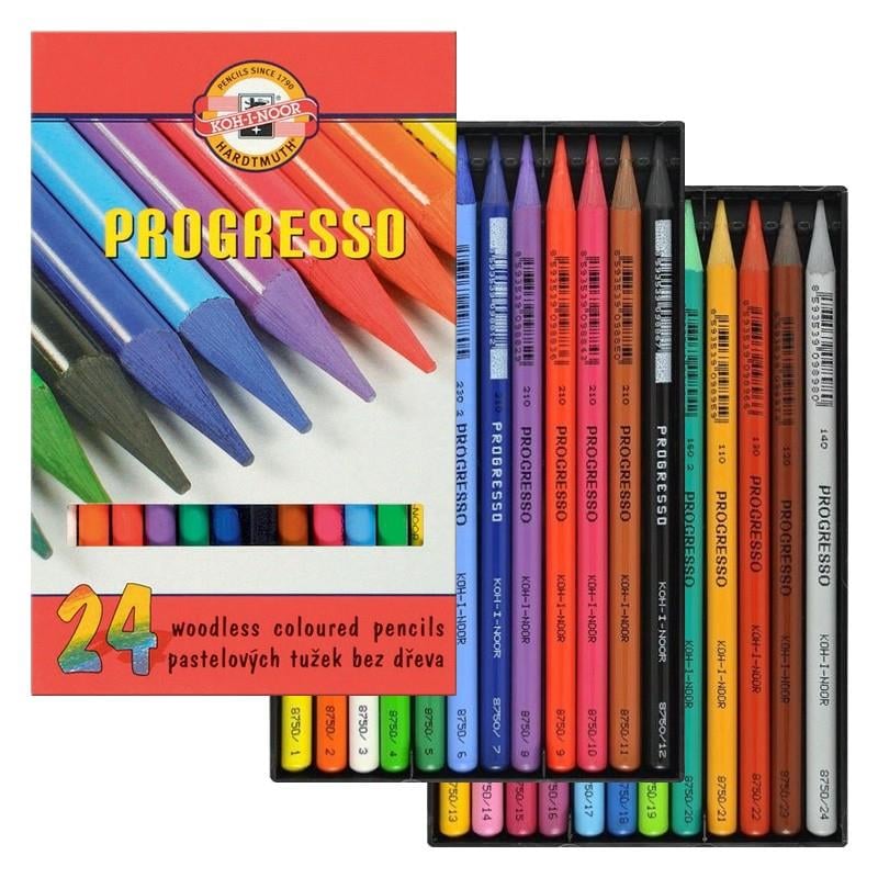 Koh-i-Noor Progresso Kuru Boya Kalemi 24'lü SetKoh-i-Noor Progresso Kuru Boya Kalemi 24'lü SetKuru Boya SetleriKoh-i Noor