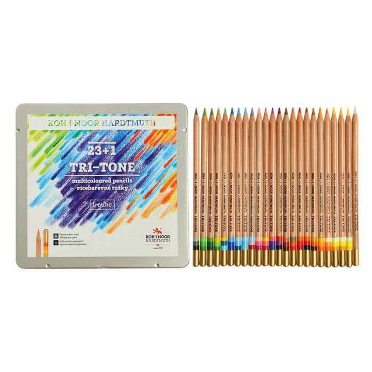 Koh-i-noor Renkli Kalem Seti 24'lü Tri-Tone 3444NKoh-i-noor Renkli Kalem Seti 24'lü Tri-Tone 3444NKuru Boya SetleriKoh-i Noor