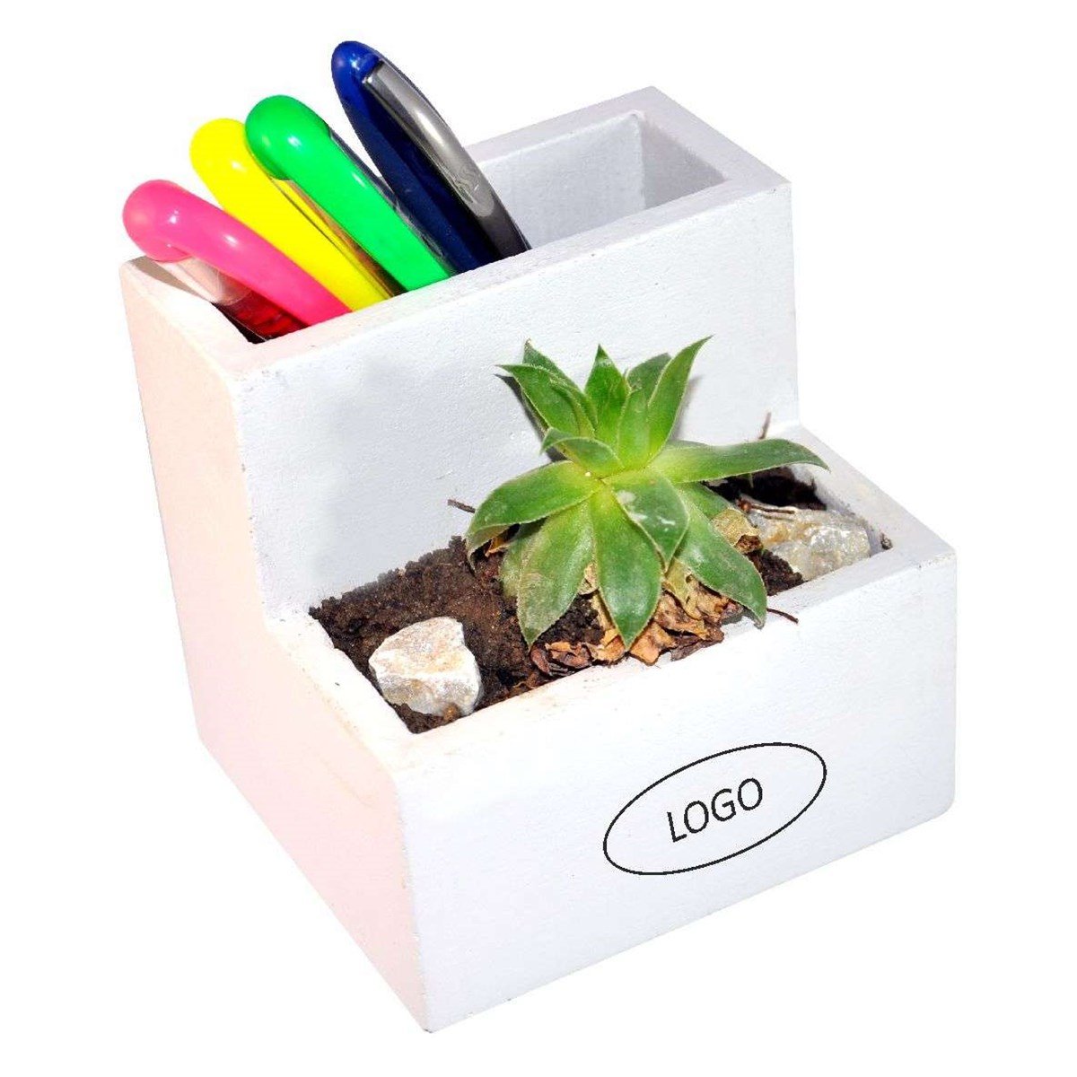 Larte Beton Çiçeklik ve Kalemlik