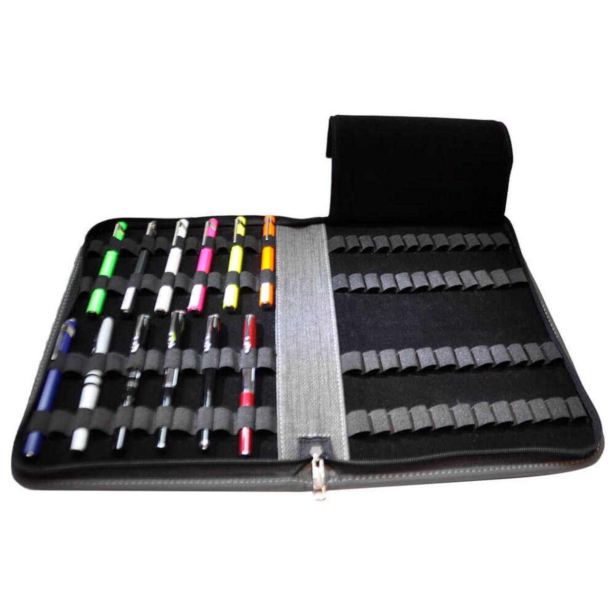 Larte S.Deri Kalem Çantası 24x32 48li Füme DesenliLarte S.Deri Kalem ÇantasıKoleksiyon ÇantasıLarte