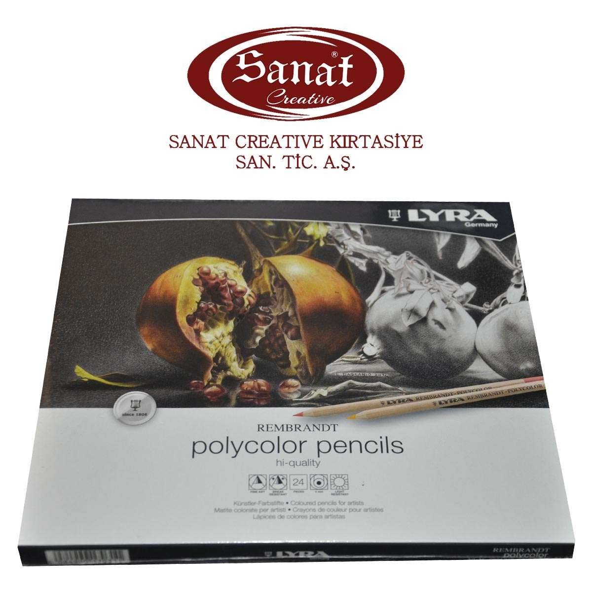 Lyra Polycolor Pencils 24 Adet