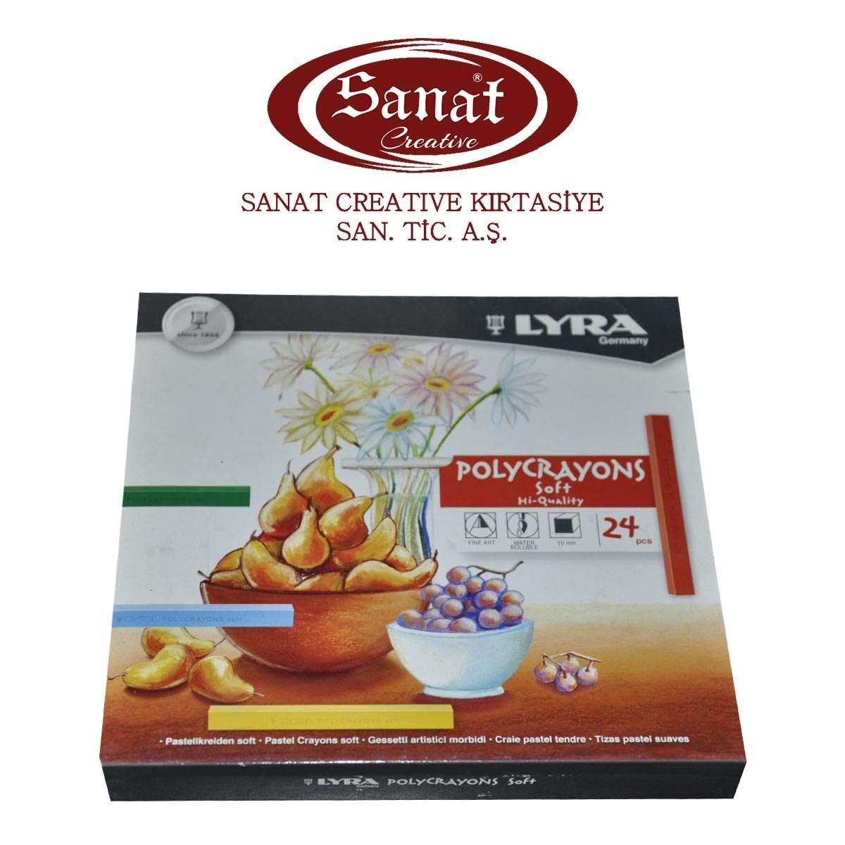 Lyra Polycrayons 24 adet