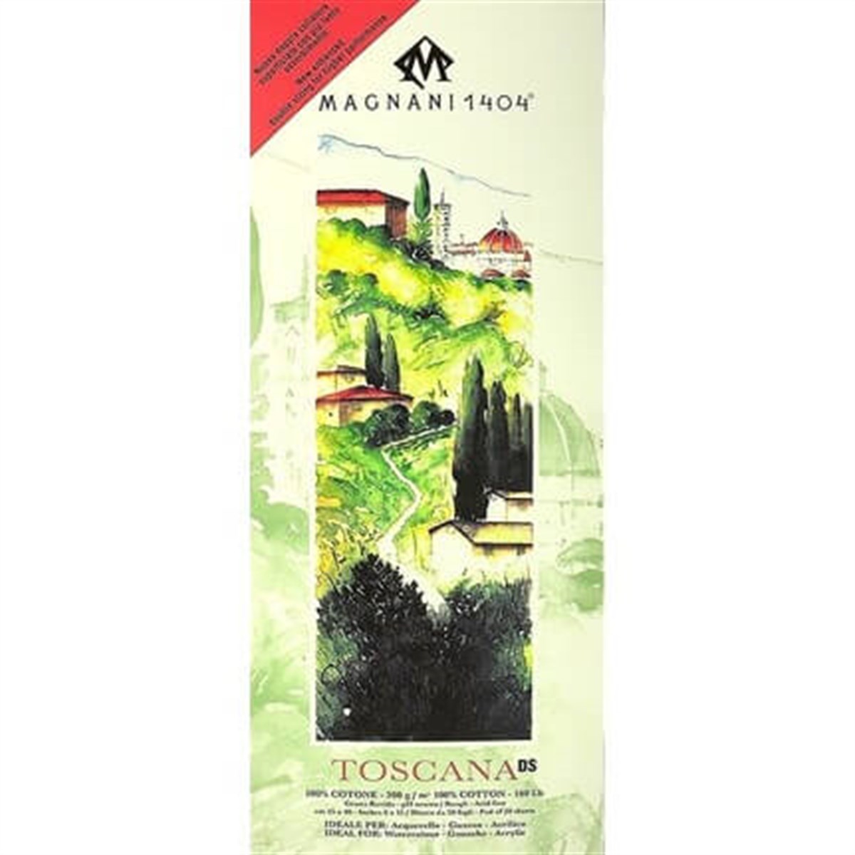 Magnani 1404 TOSCANA DS Rough Akrilik ve Sulu Boya Blokları 300g 20 YaprakSulu Boya BloklarıMagnani 1404