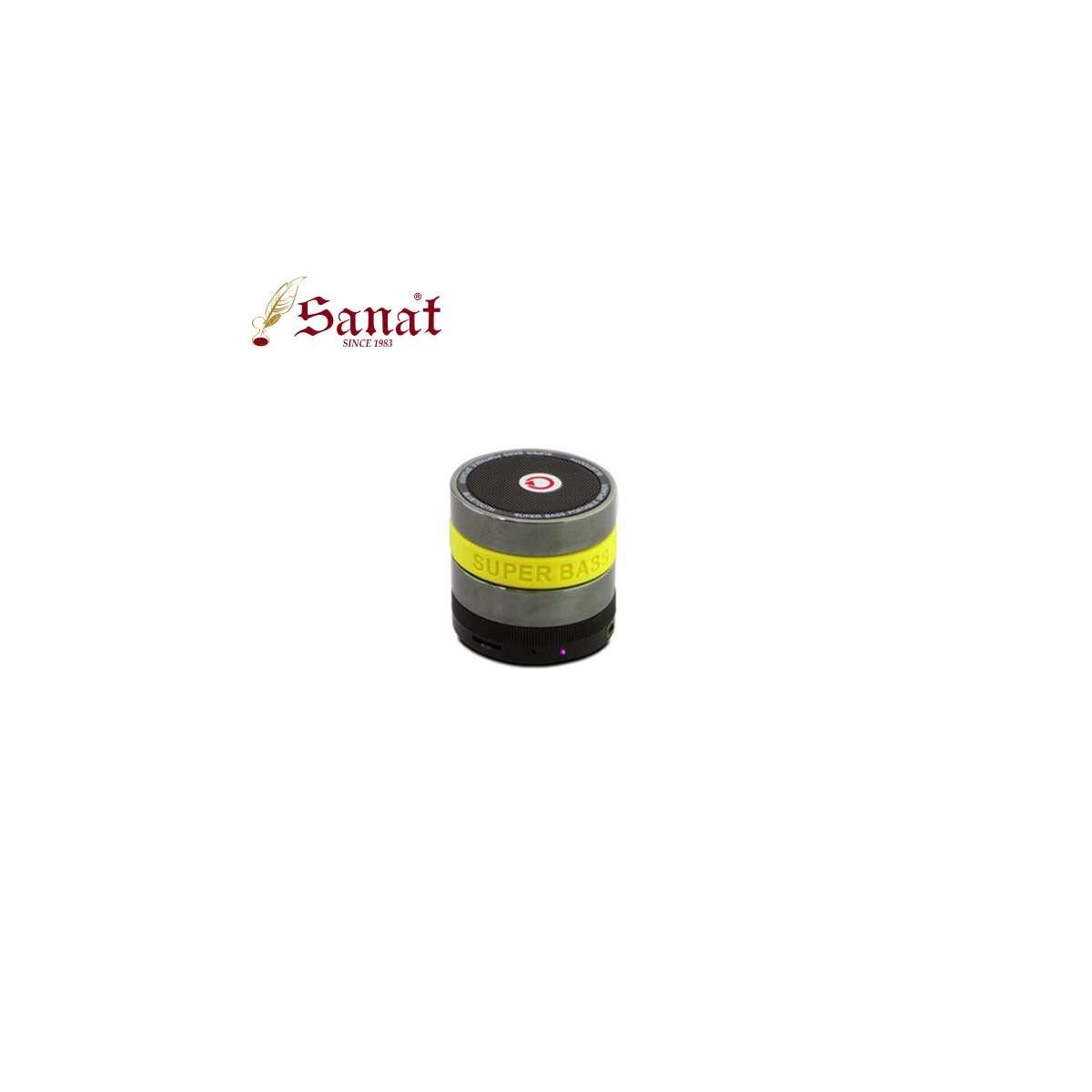 Mikado Hoparlör - FM + TF Kart Destekli - Bluetooth Şarjlı Speaker - Sarı Renk