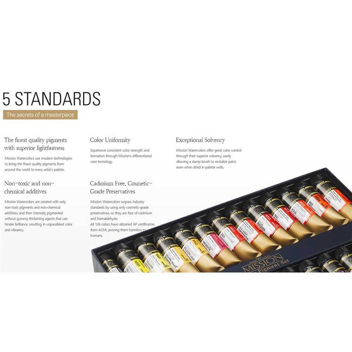 Mission Gold Class Pigment Tüp Suluboya 15ml x 24 RenkMission Gold Class Pigment Tüp Suluboya 15ml x 24 RenkSulu Boya SetleriMijello