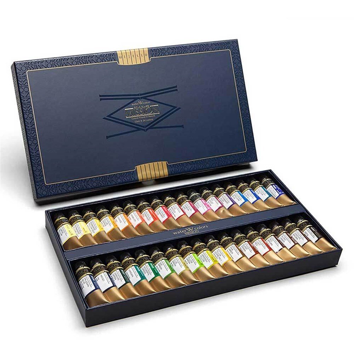 Mission Gold Class Pigment Tüp Suluboya 15ml x 34 RenkMission Gold Class Pigment Tüp Suluboya 15ml x 34 RenkSulu Boya SetleriMijello