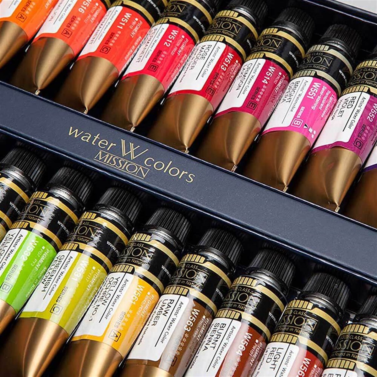 Mission Gold Class Pigment Tüp Suluboya 15ml x 34 RenkMission Gold Class Pigment Tüp Suluboya 15ml x 34 RenkSulu Boya SetleriMijello