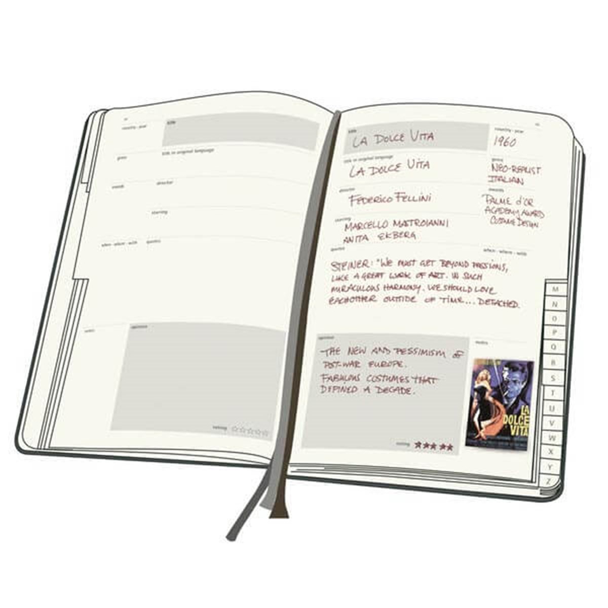 MOLESKINE Hard Cover Film Journal Notebook 13x21cmDefterMoleskine