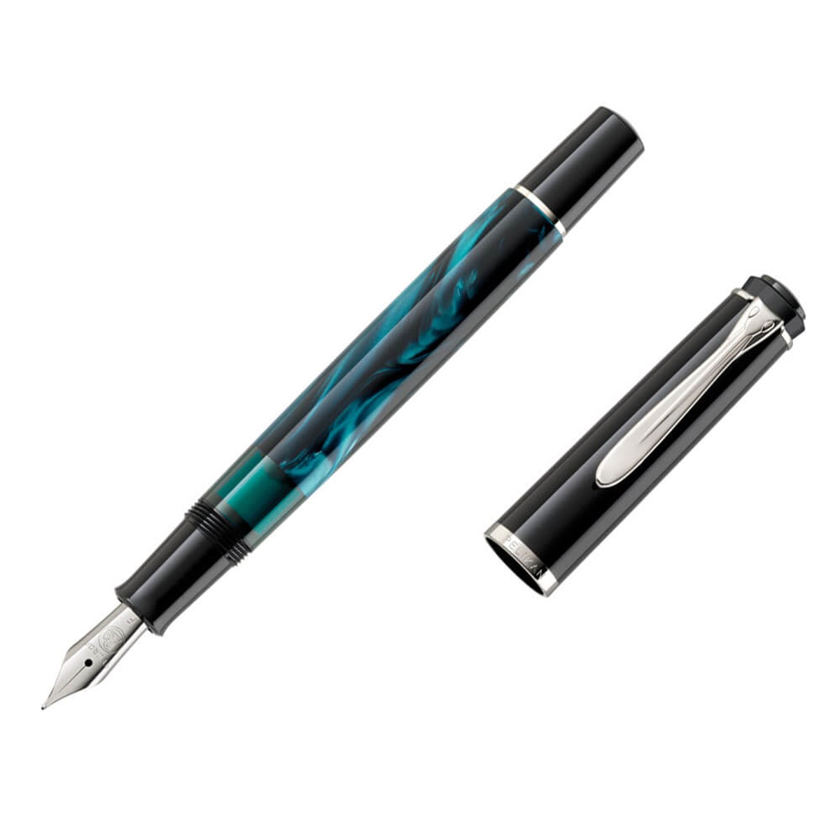 Pelikan Classic M205 Petrol Marbled Dolma Kalem M UçPelikan Classic M205 Petrol Marbled Dolma Kalem M UçDolma KalemPELİKAN
