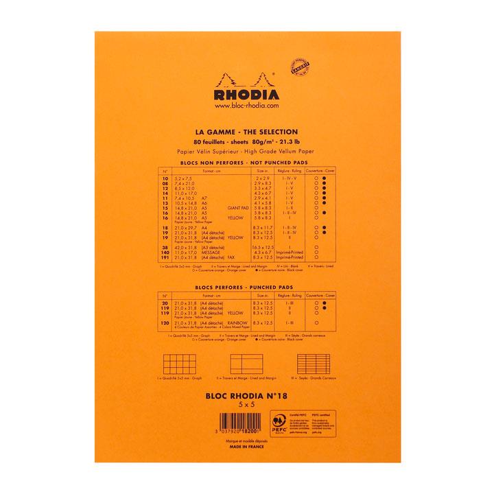 Rhodia Basic Üstten Zımbalı Bloknot A4 Kareli TuruncuRhodia Basic Üstten Zımbalı Bloknot A4 Kareli TuruncuDefterRHODIA