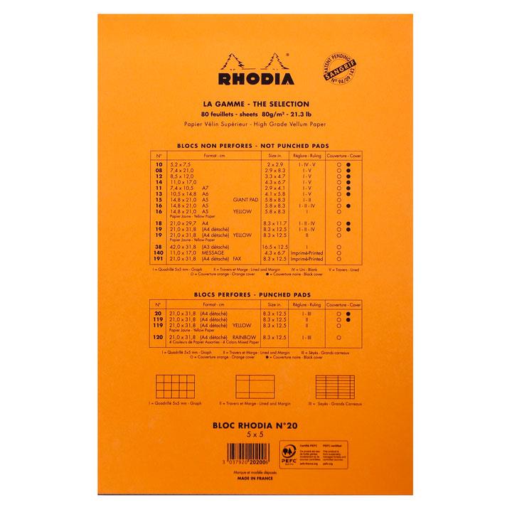 Rhodia Basic Üstten Zımbalı Bloknot A4+ Kareli TuruncuRhodia Basic Üstten Zımbalı Bloknot A4+ Kareli TuruncuDefterRHODIA