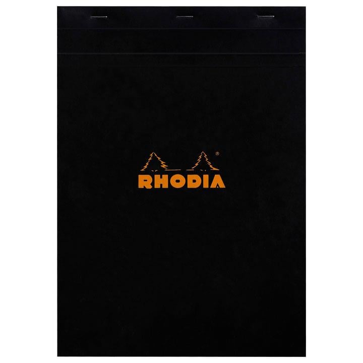 Rhodia Basic Üstten Zımbalı Bloknot A4 Kareli SiyahRhodia Basic Üstten Zımbalı Bloknot A4 Kareli SiyahDefterRHODIA