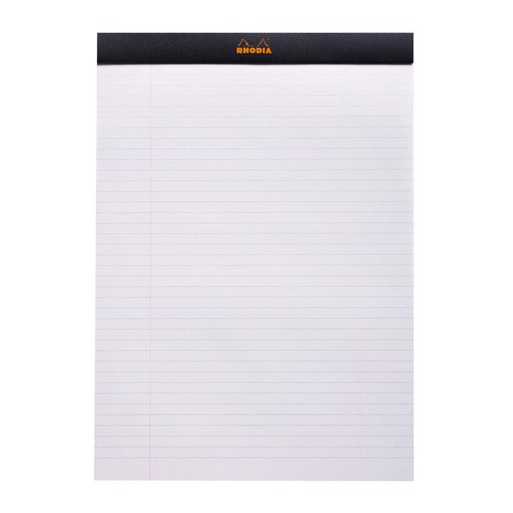 Rhodia Basic Üstten Zımbalı Bloknot A4 Çizgili SiyahRhodia Basic Üstten Zımbalı Bloknot A4 Çizgili SiyahDefterRHODIA