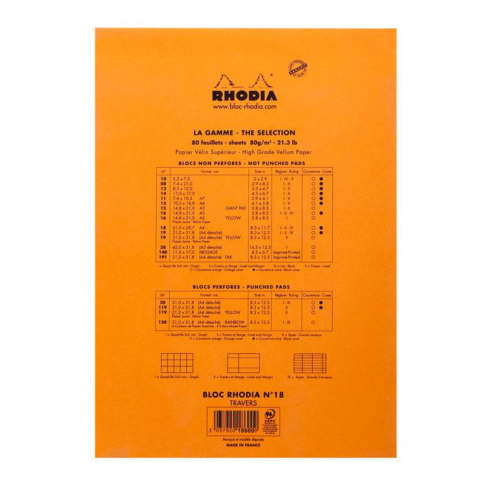 Rhodia Basic Üstten Zımbalı Bloknot A4 Çizgili TuruncuRhodia Basic Üstten Zımbalı Bloknot A4 Çizgili TuruncuDefterRHODIA