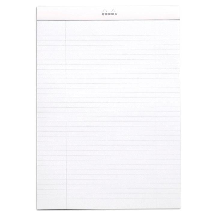 Rhodia Basic Üstten Zımbalı Bloknot A4 Çizgili BeyazRhodia Basic Üstten Zımbalı Bloknot A4 Çizgili BeyazDefterRHODIA