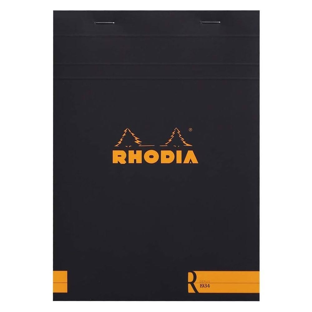 Rhodia Basic Üstten Zımbalı Bloknot A5 Çizgili SiyahRhodia Basic Üstten Zımbalı Bloknot A5 Çizgili SiyahDefterRHODIA